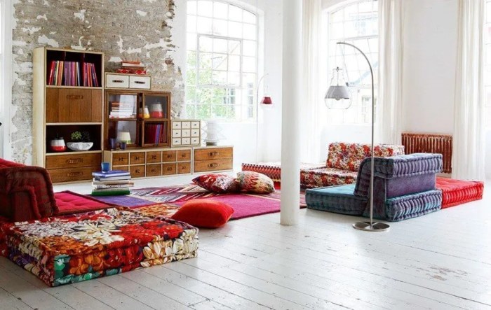 Room bohemian boho living colorful design chic decor ideas interior eclectic style decorations colors small bright dwellingdecor rug some dining