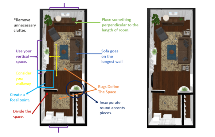 Best Interior Layout Tips for Long and Narrow Rooms